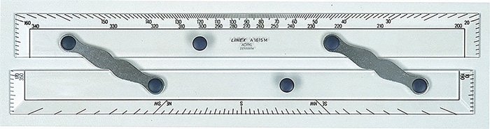 Linex línea paralela A1615M de 38cm transparente