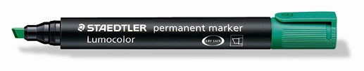 Staedtler Marker Lumocolor Perm slanted 2-5mm green