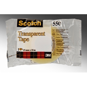 3M Cinta Scotch 550 15mmx33m transparente