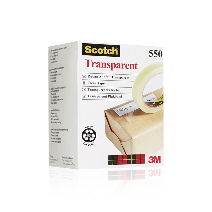 3M Cinta Scotch 550 19mmx66m transparente