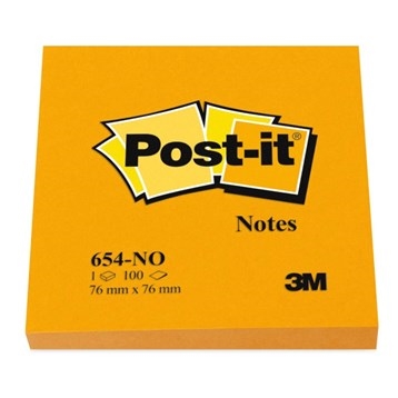 3M Notas Post-it 76 x 76 mm, naranja