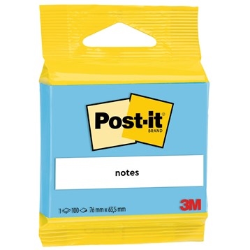 Post-it azul 3M de 63,5 x 76 mm, 100 hojas