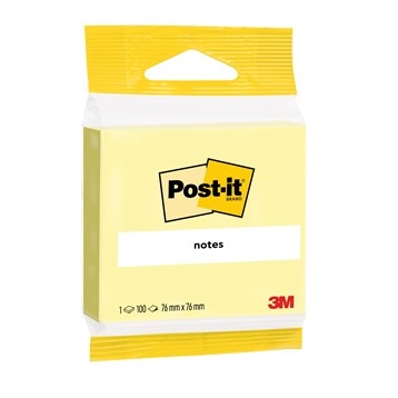 3M Post-it Amarillo Canario 76 x 76 mm, 100 hojas