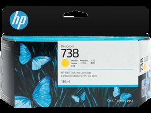 HP 738 130-ml Yellow DesignJet cartucho de tinta