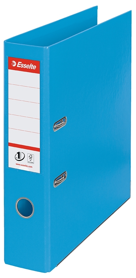 Esselte Brevordner No1 Power PP A4 75mm azul claro.