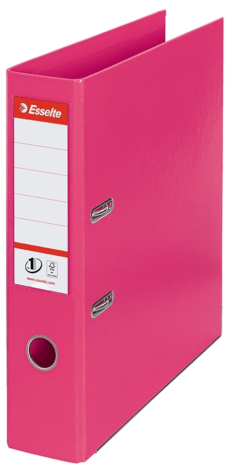 Esselte Brevordner No1 Power PP A4 75mm fucsia