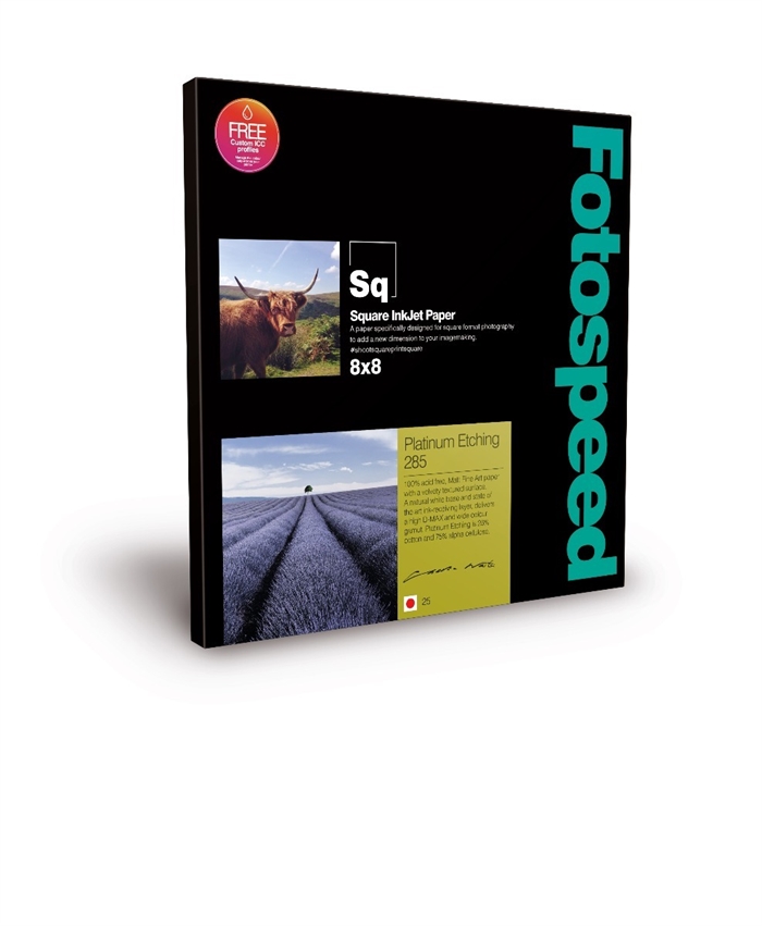 Fotospeed Platinum Etching 285 g/m² - 8x8" , 25 arca