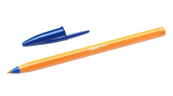 Bolígrafos finos Bic Orange azules