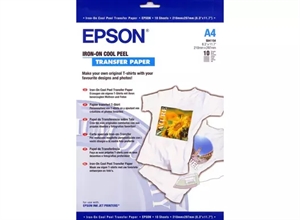 Papel de Transferencia por Plancha Epson 124 g/m² - A4 - 10 arca