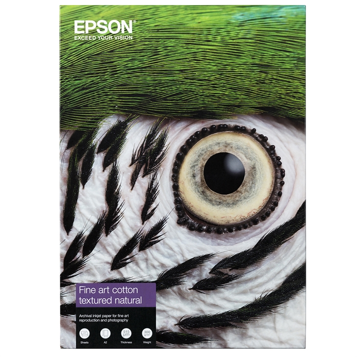 Epson Fine Art Cotton Textured Natural II 300 g/m², A2 25 arca