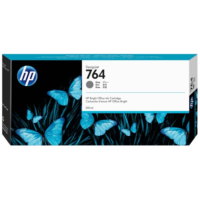 HP 764 grey cartucho de tinta, 300 ml