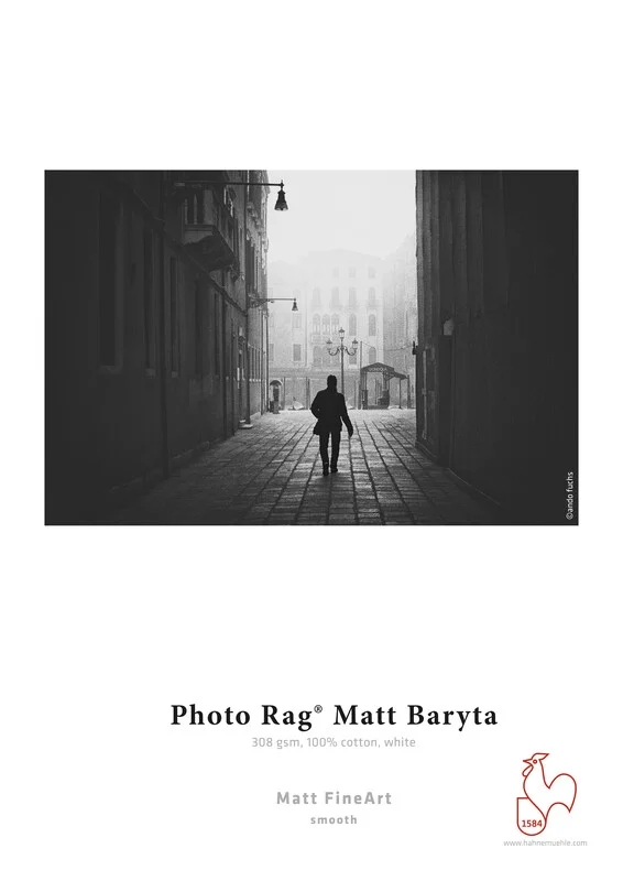 Hahnemühle Photo Rag Matt Baryta 308 g/m² - 50" x 12 metros etros 