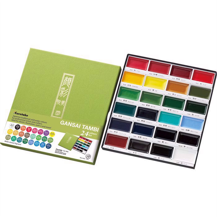 ZIG GANSAI TAMBI Aquarel 24 set de colores