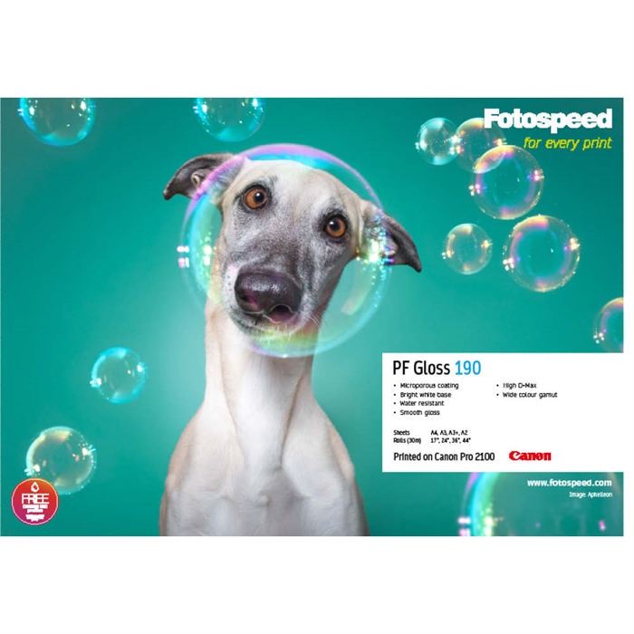 Fotospeed PF Gloss 190 g/m² - 17" x 30 metros