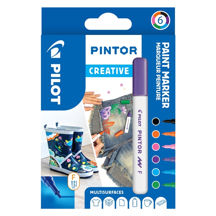 Marcador de piloto Pintor Fine Creative 1,0 asst (6)