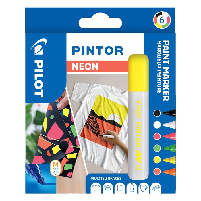 Pilot Marker Pintor Medio Neon 1.4 surtido (6)