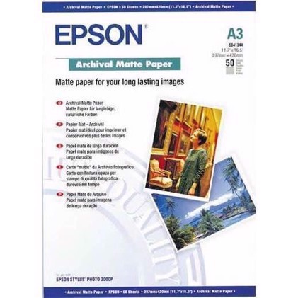 Epson Archival Matte Paper 189 g, A3 - 50 arca 