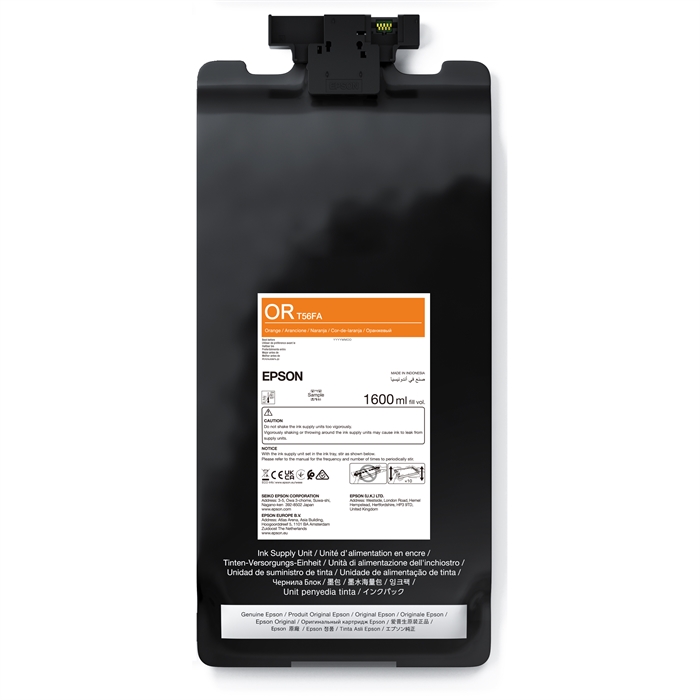 Epson Orange T56FA - Bolsa de tinta de 1600 ml.