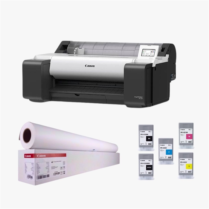 Canon POS TM 240 ex stand - Tinta extra y 2 rollos de papel