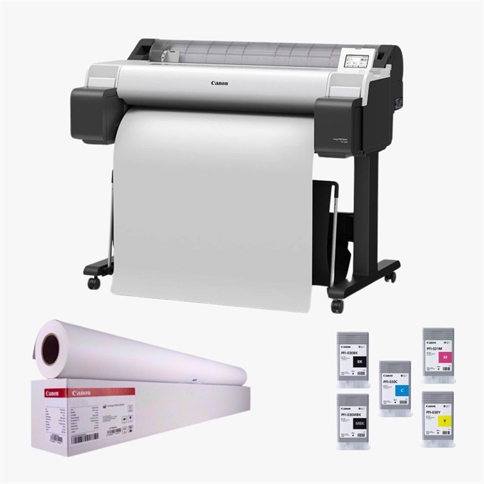 Canon POS TM 340 36" incl. soporte - Tinta extra y 2 rollos de papel