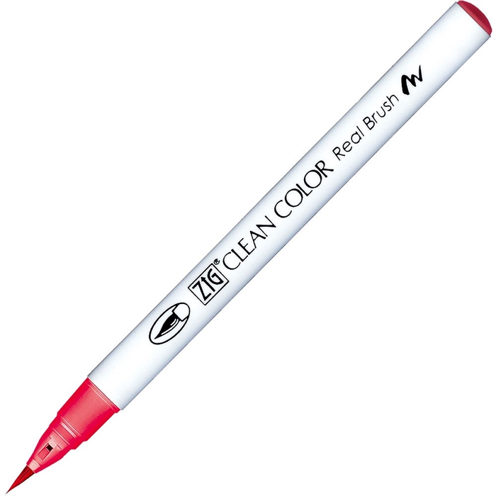 ZIG Clean Color Pensel Pen 210 es de color rojo fresa.