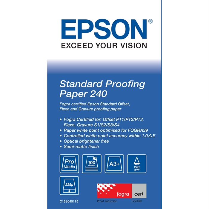 Epson Standard Proofing Paper, DIN A3+, 100 arca 