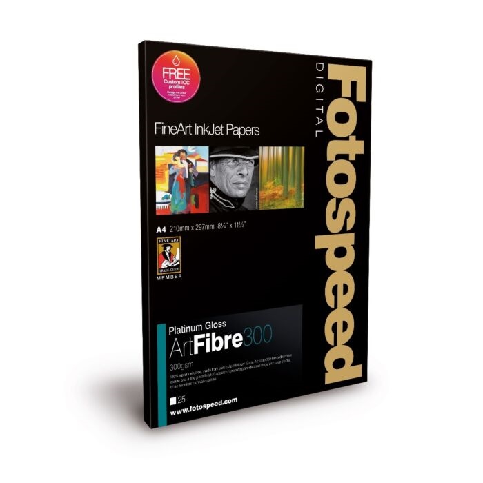 Fotospeed Platinum Gloss Art Fibre 300 g/m² - A4, 25 arca