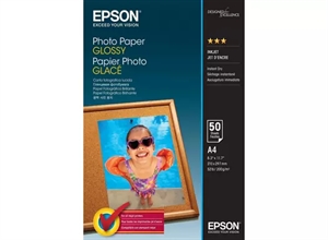 Papel Fotográfico Brillante Epson 200 g/m² - A4 - 50 hojas