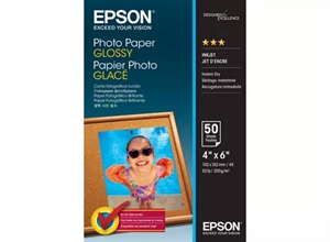 Papel Fotográfico Brillante Epson 200 g/m² - 10x15 cm - 50 hojas