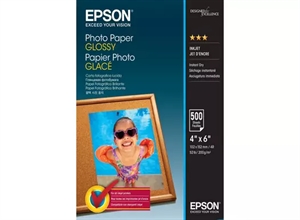 Epson Papel Fotográfico Brillante 200 g/m² - 10x15cm - 500 arca