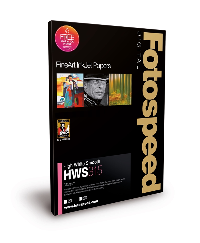 Fotospeed High White Smooth 315 g/m² - A4, 25 hojas 