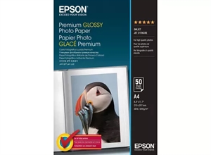 Papel Fotográfico Brillante Premium Epson 255 g/m² - A4 - 50 hojas