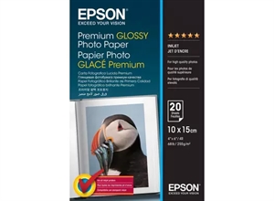 Epson Papel Fotográfico Brillante Premium 255 g/m² - 10x15cm - 20 arca