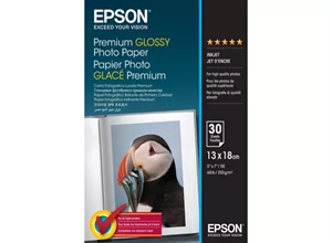 Papel Fotográfico Brillante Premium Epson 255 g/m², 130 x 180 mm, 255g/m², 30 arca