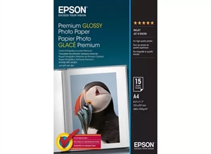 Papel Fotográfico Brillante Premium Epson 255 g/m² - A4 - 15 arca